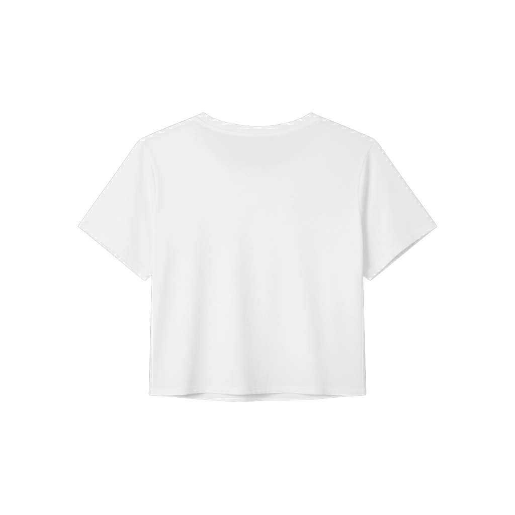 Crop-Top mit dezentem Blumen-Design