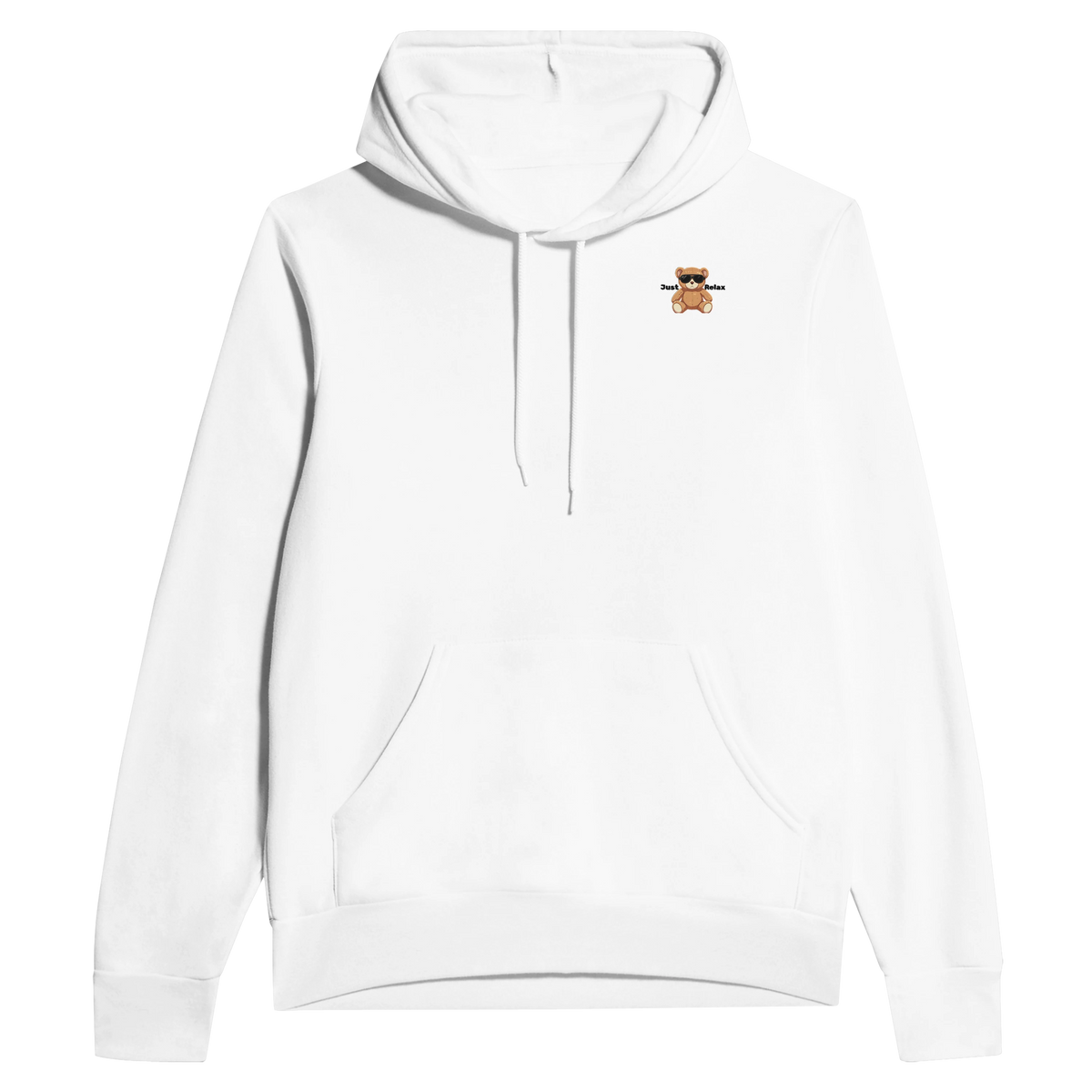 Hoodie mit dezentem Bären-Design