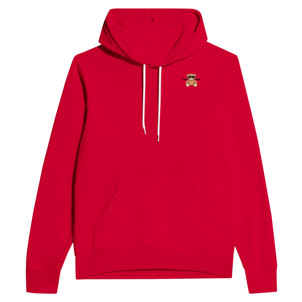 Hoodie mit dezentem Bären-Design