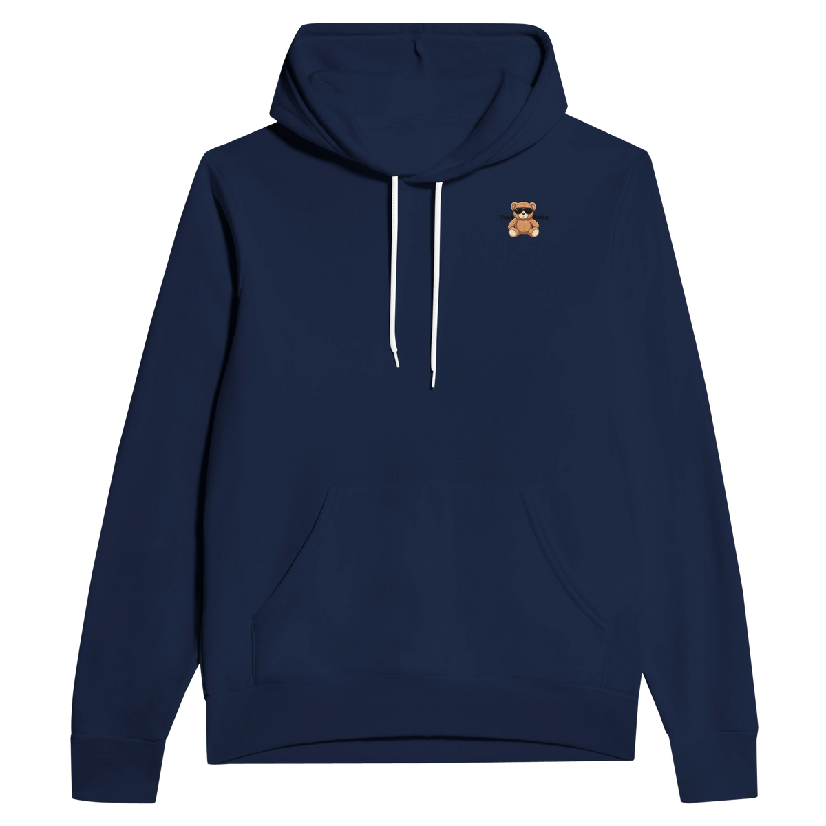 Hoodie mit dezentem Bären-Design