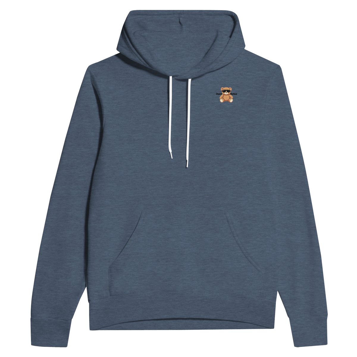 Hoodie mit dezentem Bären-Design