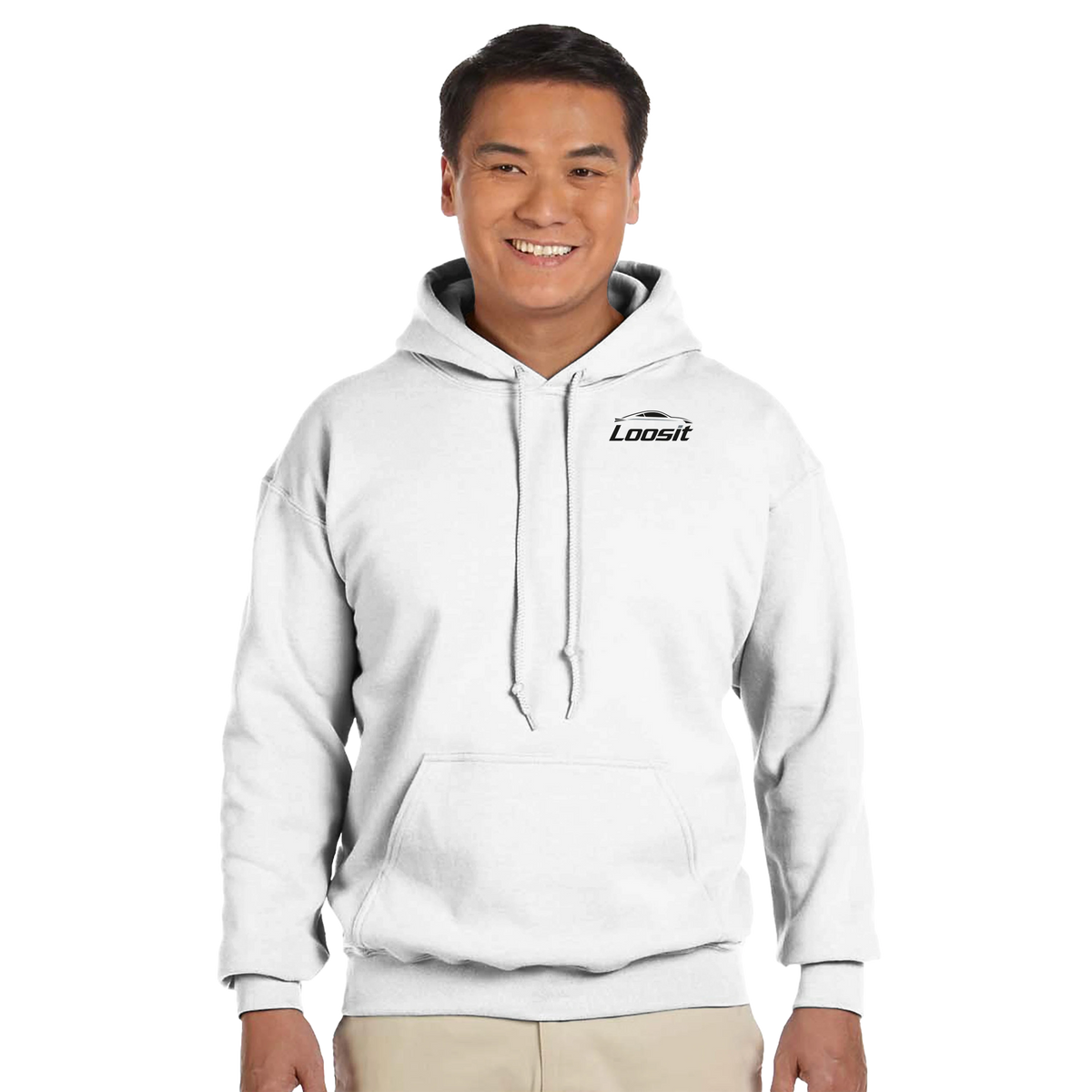 Hoodie mit dezentem Auto-Design