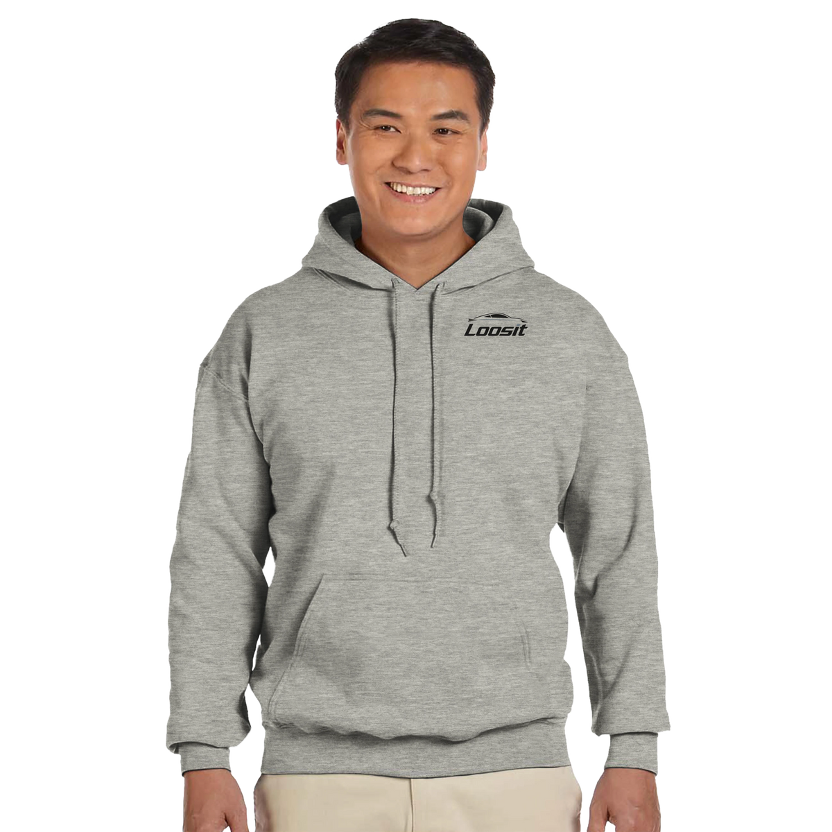 Hoodie mit dezentem Auto-Design