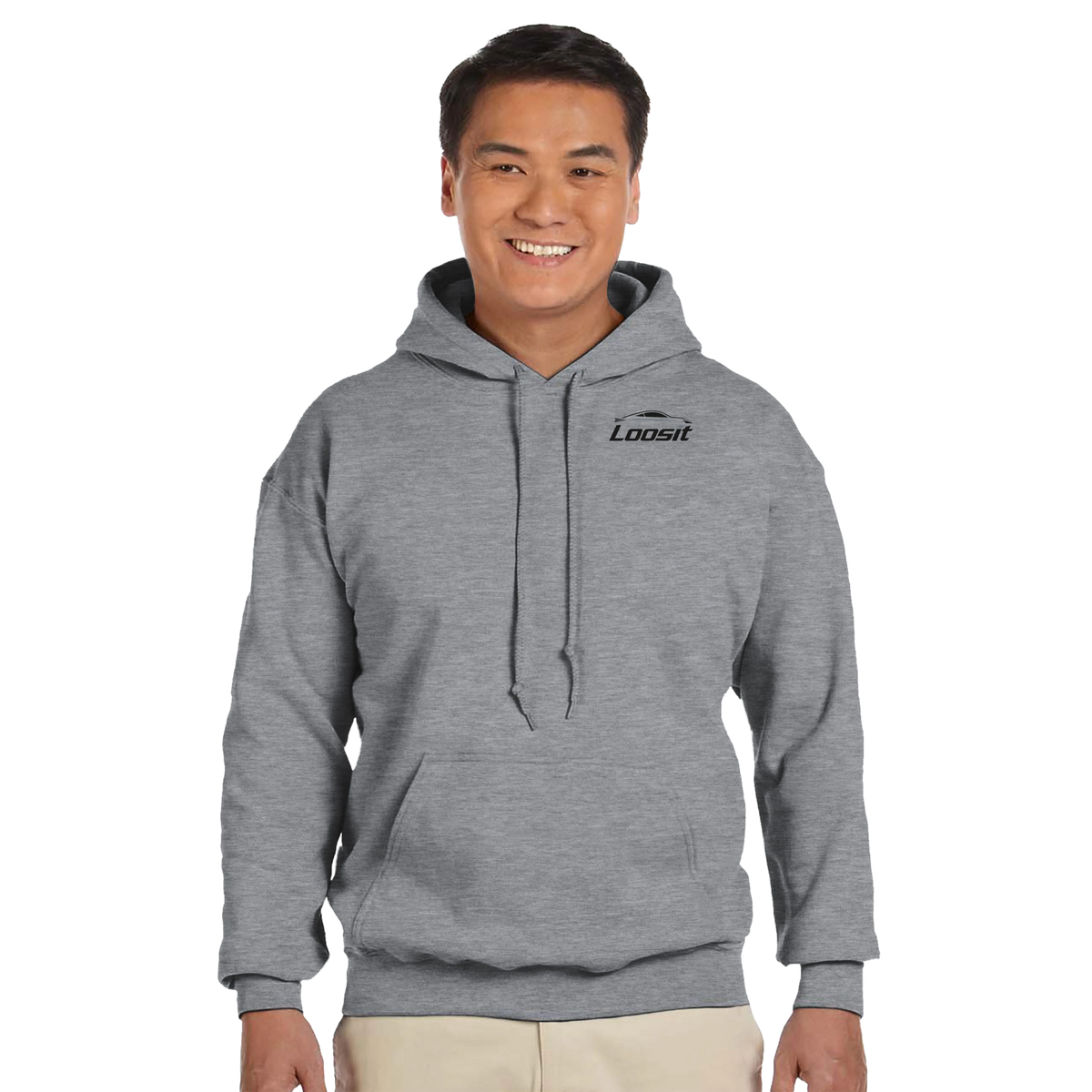 Hoodie mit dezentem Auto-Design