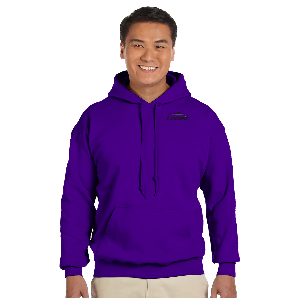Hoodie mit dezentem Auto-Design