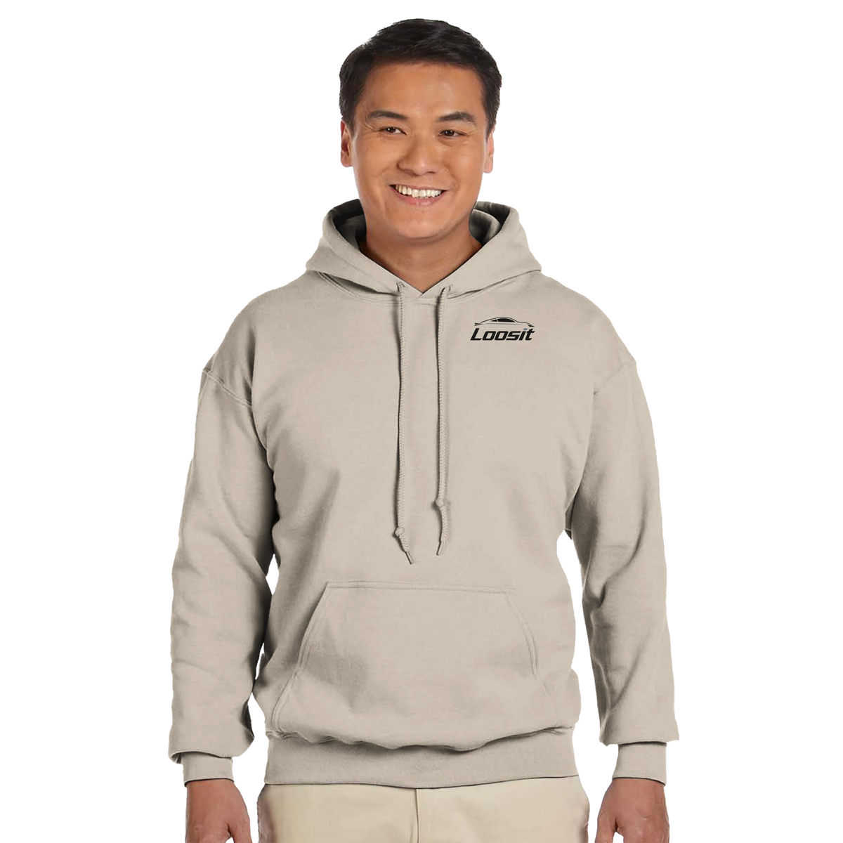 Hoodie mit dezentem Auto-Design
