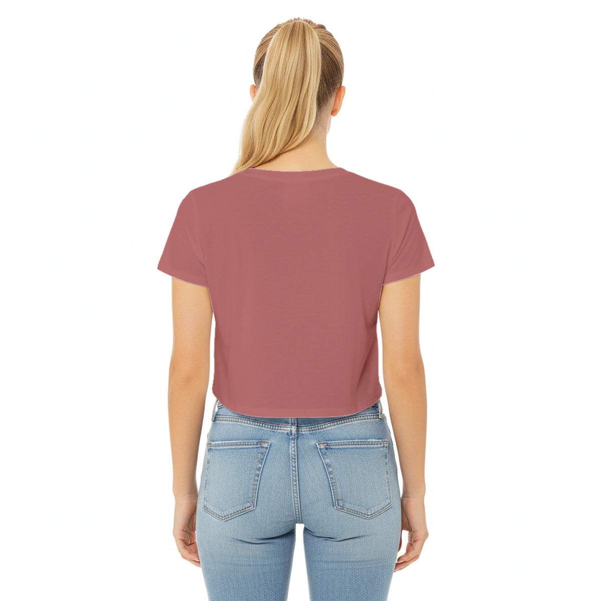 Crop-Top mit dezentem Blumen-Design